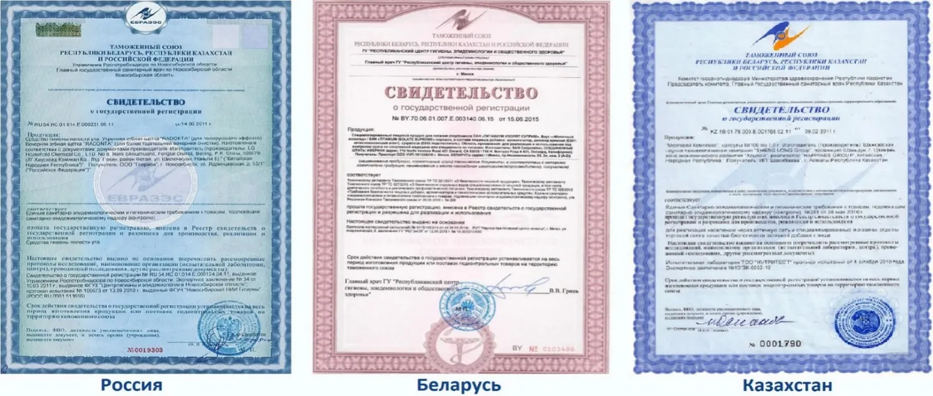 Что такое свидетельство о государственной регистрации продукции
